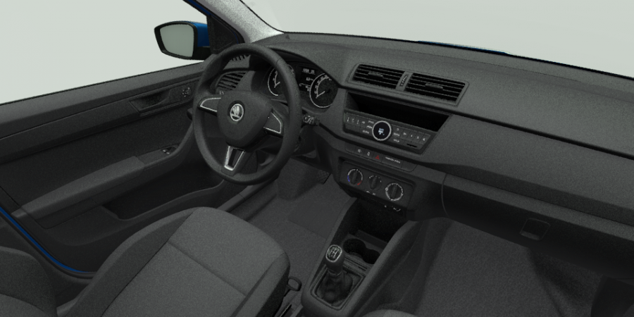 Škoda Fabia, 1,0 MPI 55 kW 5-stup. mech., barva modrá
