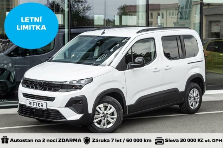 Peugeot Rifter, Peugeot Rifter 1,5 ALLURE BHDi 130 S&S MAN6 N, barva bílá