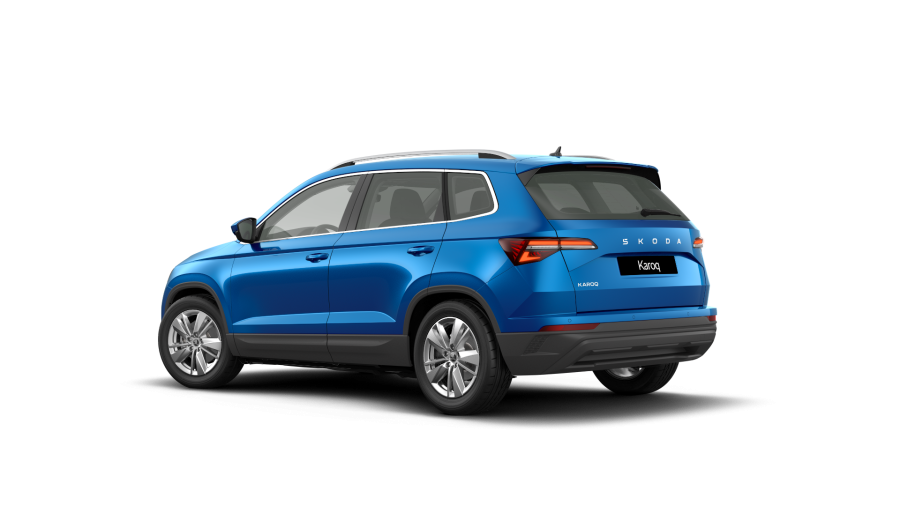 Škoda Karoq, 1,5 TSI 110 kW 7-stup. automat., barva modrá