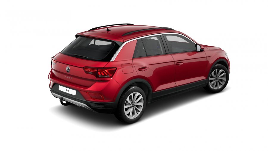 Volkswagen T-Roc, T-Roc Life 1,5 TSI 110 kW 6G, barva červená