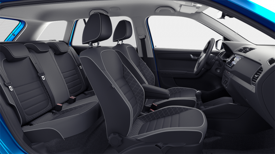 Škoda Fabia, 1,0 TSI 70 kW 5-stup. mech., barva modrá