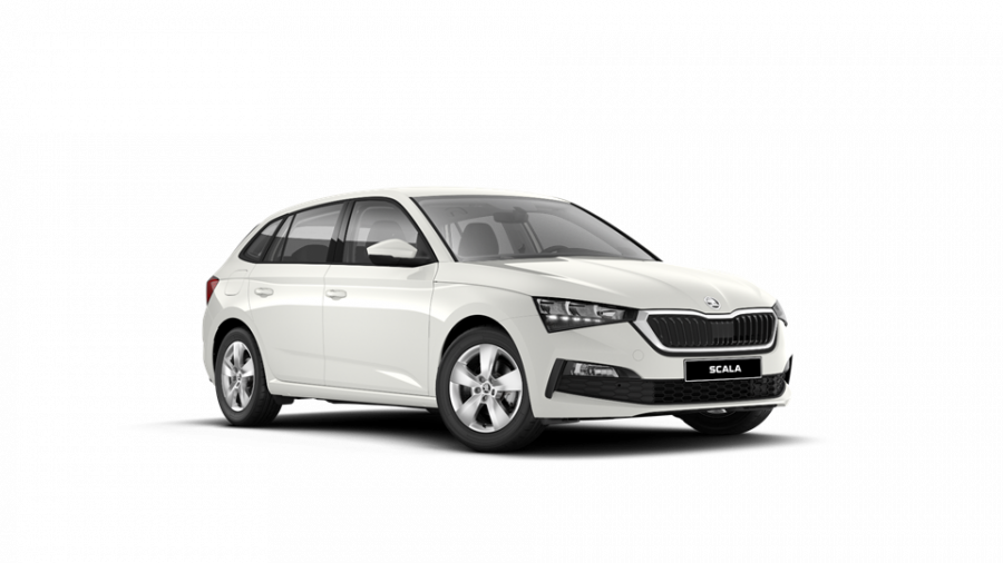 Škoda Scala, 1,0 TSI 81 KW 6-stup. mech., barva bílá