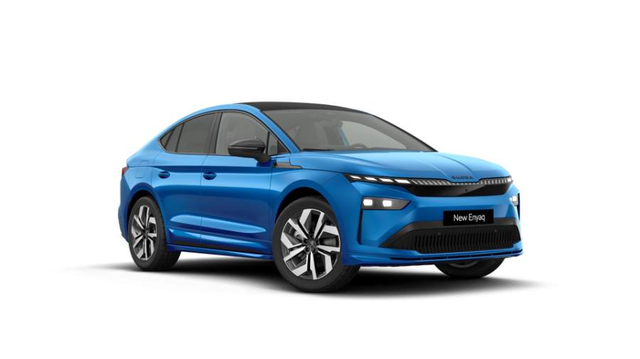 Škoda Enyaq iV, 82 kWh 1° automatická, barva modrá