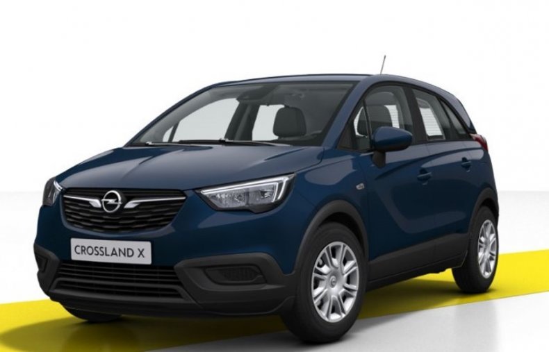 Opel Crossland X, 1.2 turbo 81kw, barva modrá