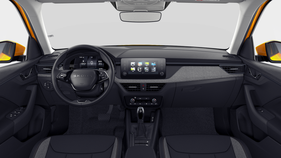 Škoda Kamiq, 1,0 TSI 85 kW 7° automatická DSG, barva oranžová