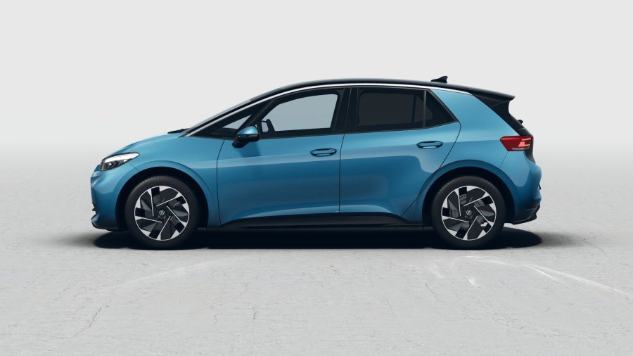 Volkswagen ID.3, ID.3 Pure People 125 kW, 52 kWh, barva modrá
