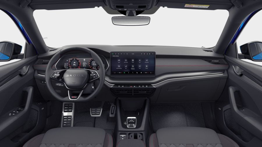 Škoda Octavia, 2,0 TSI 195 kW 7° automatická DSG, barva modrá