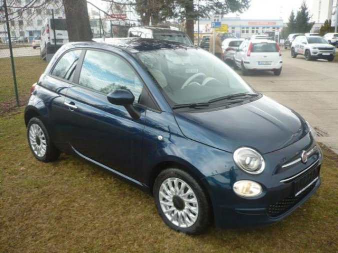 Fiat 500, 1.0 BSG 70k Lounge, barva modrá