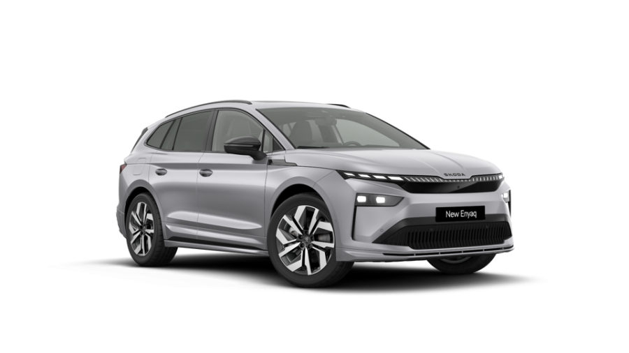 Škoda Enyaq iV, 82 kWh 1° automatická, barva stříbrná
