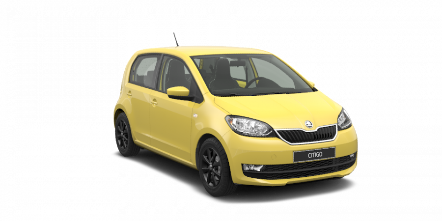 Škoda Citigo, 1,0 MPI 55 kW 5-stup. ASG, barva žlutá