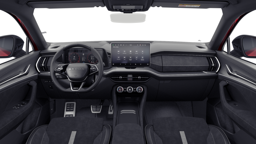 Škoda Kodiaq, 1,5 TSI m-HEV 110 kW 7° automatická DSG, barva červená