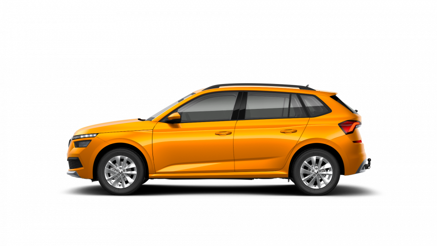 Škoda Kamiq, 1,5 TSI 110 kW 6-stup. mech., barva oranžová