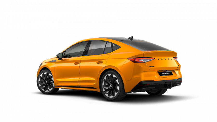 Škoda Enyaq iV, 82 kWh 195 kW 1° převodovka 4x4, barva oranžová