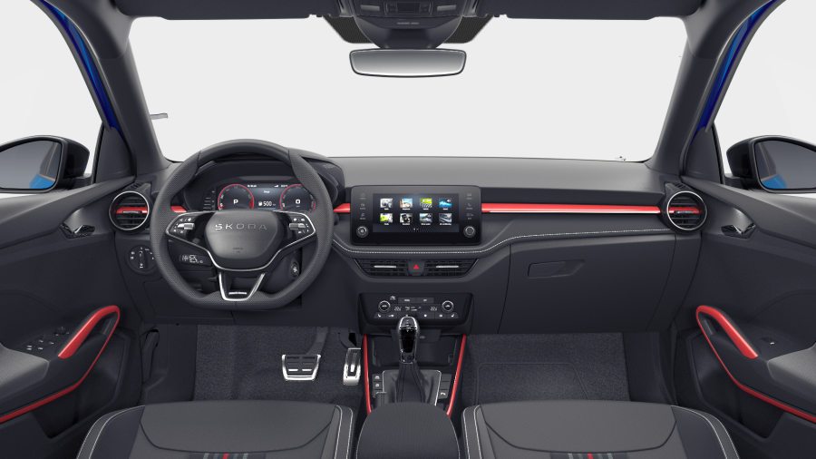 Škoda Fabia, 1,0 TSI 85 kW 7° automatická DSG, barva modrá