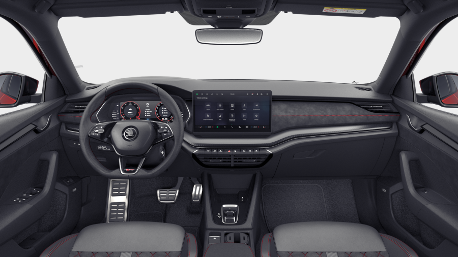 Škoda Octavia, 2,0 TSI 195 kW 7° automatická DSG, barva oranžová