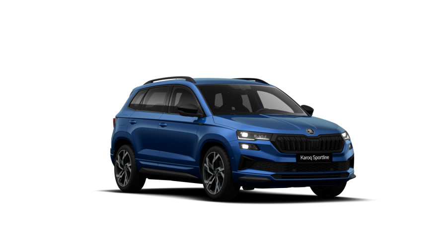 Škoda Karoq, 1,5 TSI 110 kW 7-stup. automat., barva modrá