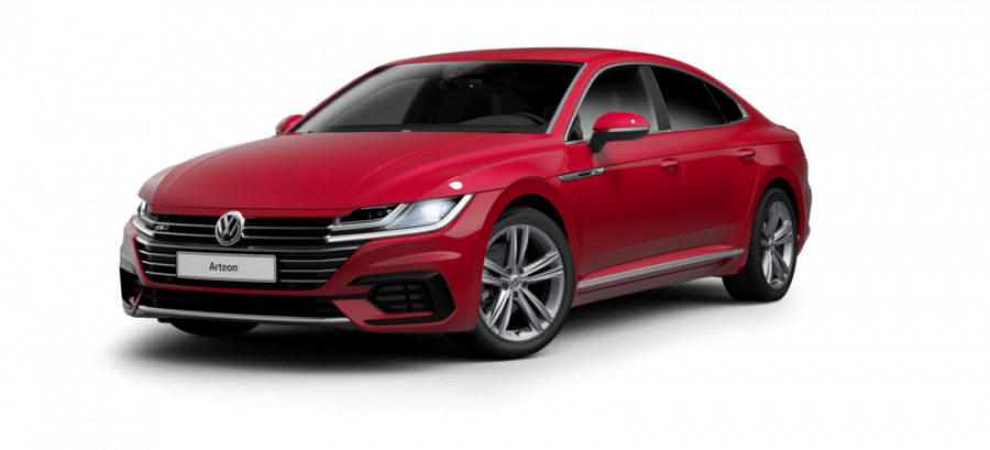 Volkswagen Arteon, R-line 2,0 TSI 7DSG, barva červená