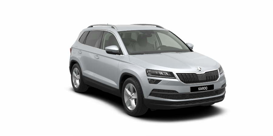 Škoda Karoq, 2,0 TDI 110 kW 6-stup. mech. 4x4, barva stříbrná