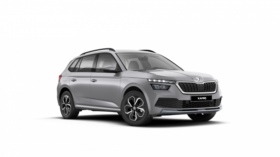 Škoda Kamiq, 1,0 TSI 81 KW 6-stup. mech., barva stříbrná