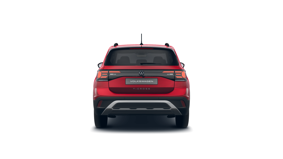 Volkswagen T-Cross, T-Cross People 1.0 TSI 85 kW 6G, barva červená