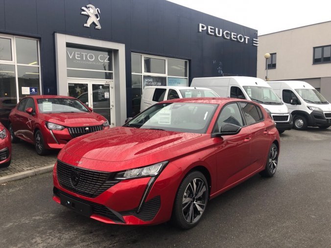 Peugeot 308, 308 ALLURE 1.2 PT 130k MAN6, barva červená
