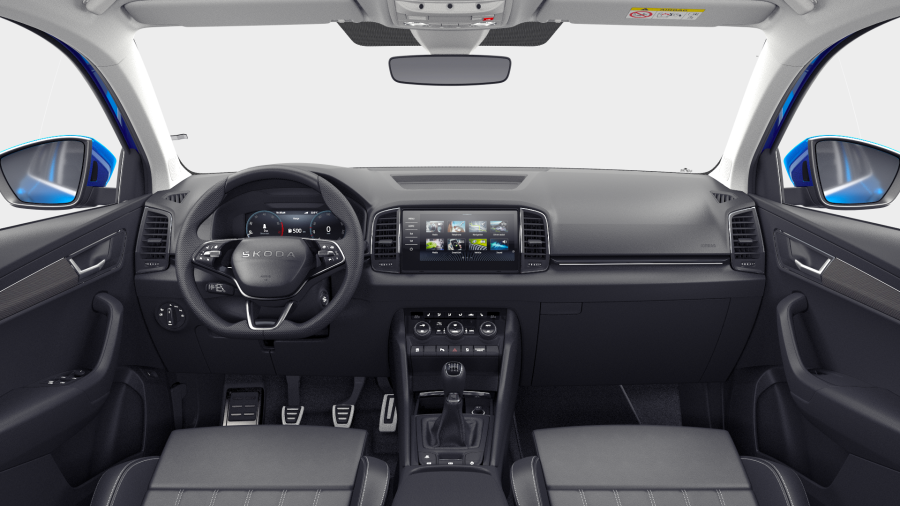 Škoda Karoq, 1,5 TSI 110 kW 6° manuální, barva modrá