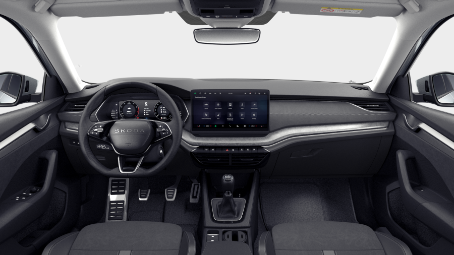 Škoda Octavia, 1,5 TSI 110 kW 6-stup. mech., barva stříbrná