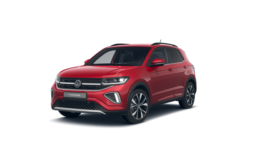 Volkswagen T-Cross, T-Cross R-Line People 1.0 TSI 85 kW 7DSG, barva červená