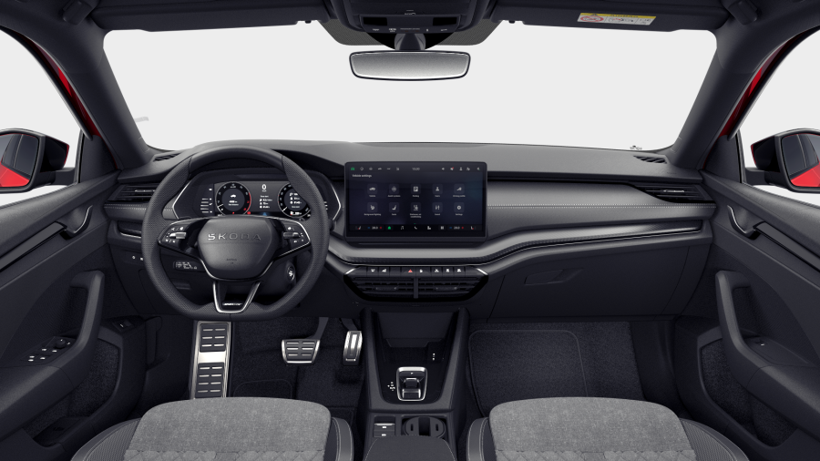 Škoda Octavia, 1,5 TSI m-HEV 110 kW 7° automatická DSG, barva červená