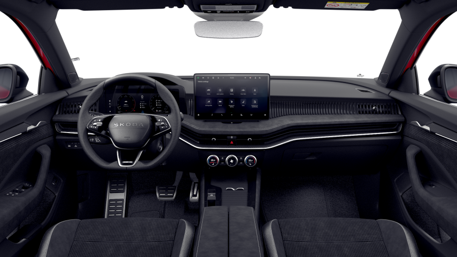 Škoda Superb, 2,0 TSI 195 kW 7-stup. automat. 4x4, barva červená