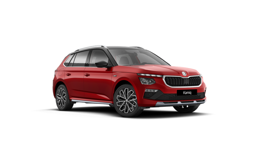 Škoda Kamiq, 1,0 TSI 85 KW 6-stup. mech., barva červená