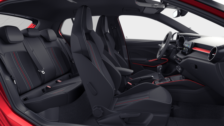 Škoda Fabia, 1,0 TSI 85 kW 7° automatická DSG, barva červená