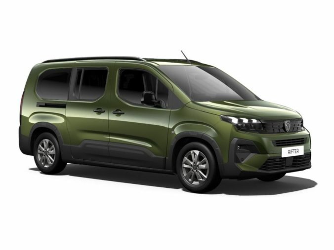 Peugeot Rifter, Peugeot Rifter ALLURE LONG 130k, 7míst, Style, barva zelená