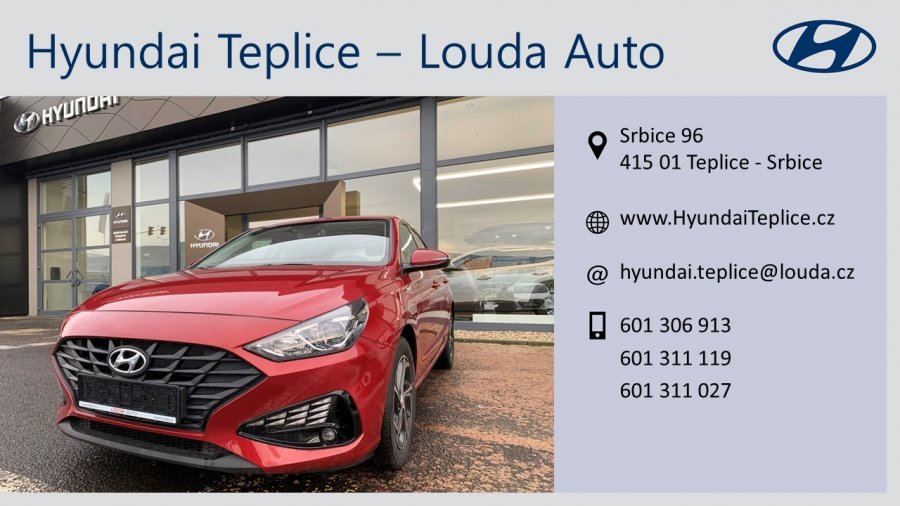 Hyundai i30, 1,0 T-GDI 88 kW (95 NAT) 6 st. man, barva červená