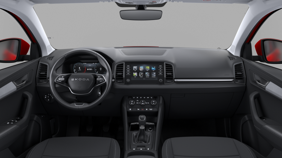 Škoda Karoq, 1,5 TSI 110 kW 6-stup. mech., barva červená