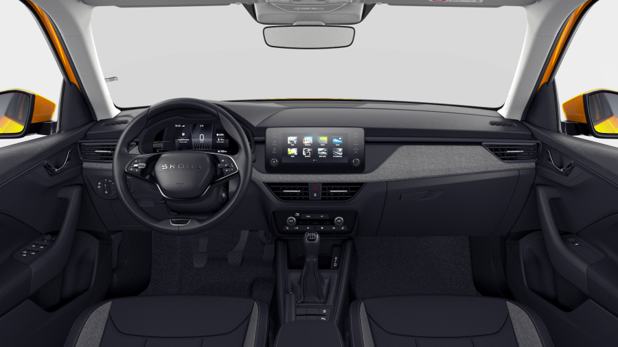 Škoda Kamiq, 1,0 TSI 85 kW 6° manuální, barva oranžová
