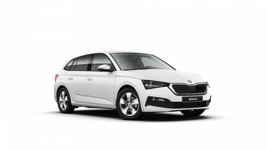 Škoda Scala, 1,5 TSI 110 kW 6-stup. mech., barva bílá