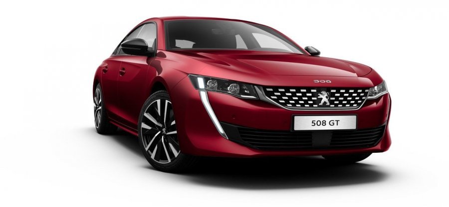 Peugeot 508, GT 180 BlueHDi, barva červená