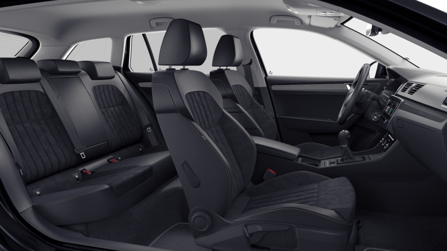 Škoda Superb, 2,0 TDI 147 kW 7-stup. automat., barva černá