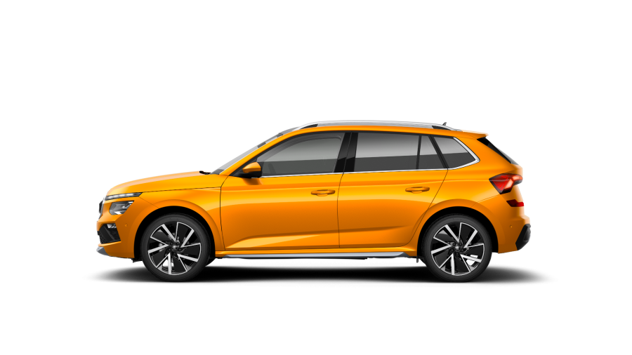 Škoda Kamiq, 1,0 TSI 85 kW 7° automatická DSG, barva oranžová