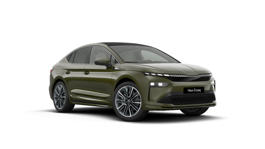 Škoda Enyaq iV, 82 kWh 220 kW 1° převodovka 4x4, barva zelená