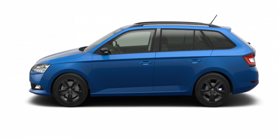 Škoda Fabia, 1,0 TSI 70 kW 5-stup. mech., barva modrá