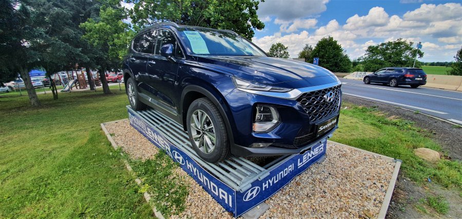 Hyundai Santa Fe, 2,2 CRDi e-VGT 147 kW (diesel) 8 st. aut 4×4, barva modrá