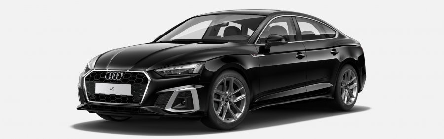 Audi A5, Nové A5 Sportback S line 35 TDI 120 kW, barva černá