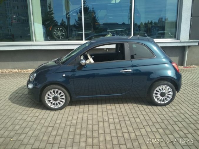 Fiat 500, 1.0 BSG 70k Hybrid, barva modrá