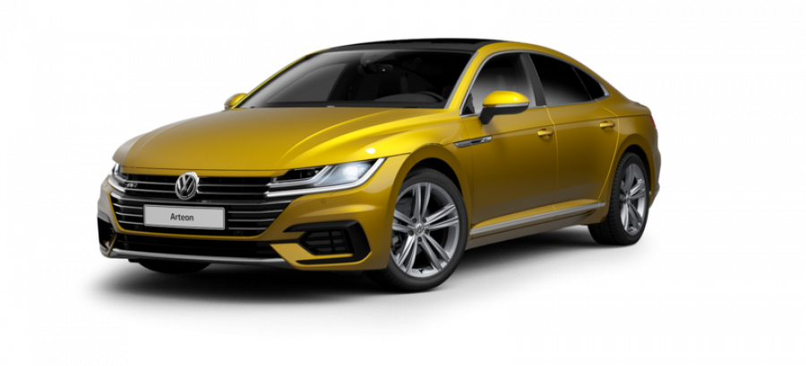 Volkswagen Arteon, R-line 2,0 TSI 7DSG, barva žlutá
