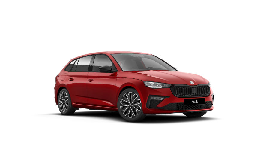 Škoda Scala, 1,5 TSI 110 kW 6° manuální, barva červená