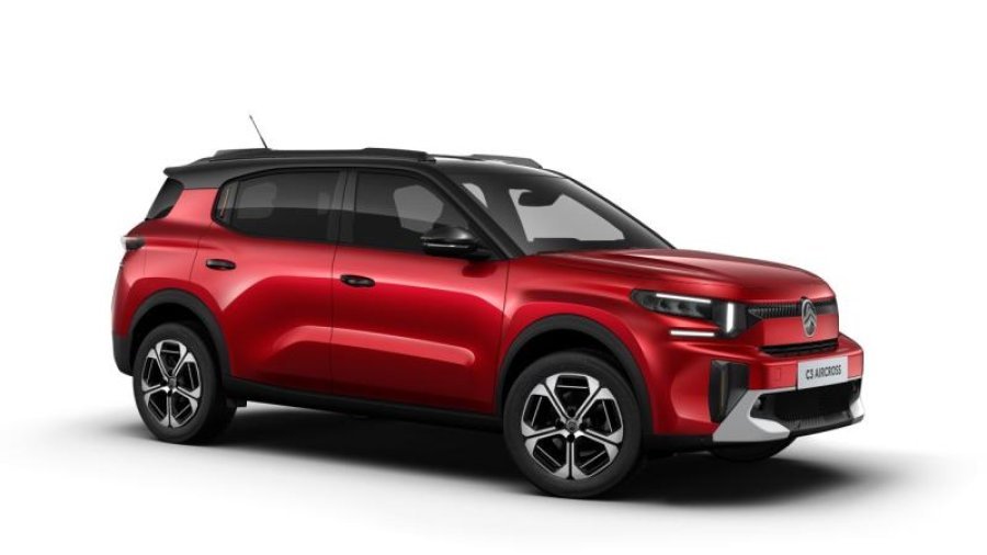 Citroën C3 Aircross, MAX Hybrid 145k Automatic, barva červená