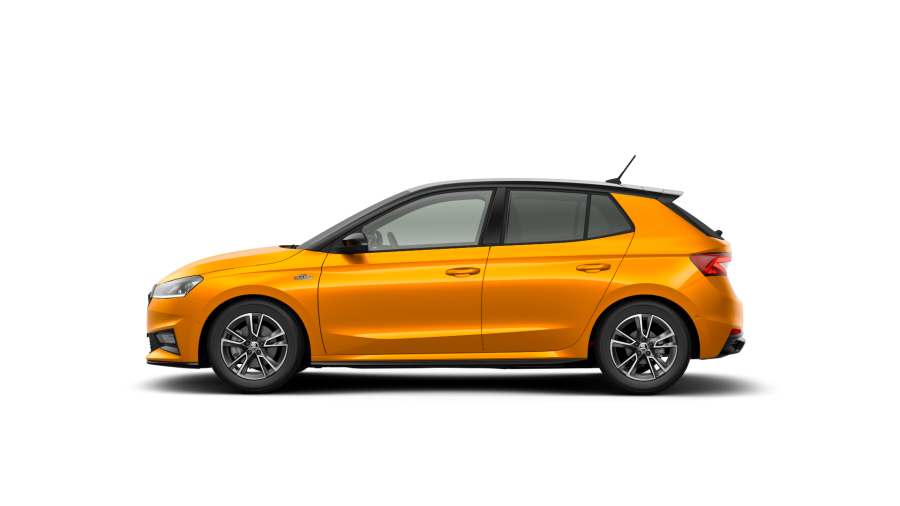 Škoda Fabia, 1,0 TSI 85 kW 7° automatická DSG, barva oranžová