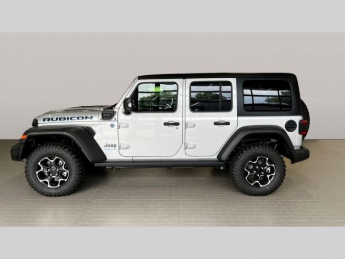 Jeep Wrangler, 2.0T 4xe PHEV 380k 8AT Rubicon, barva stříbrná